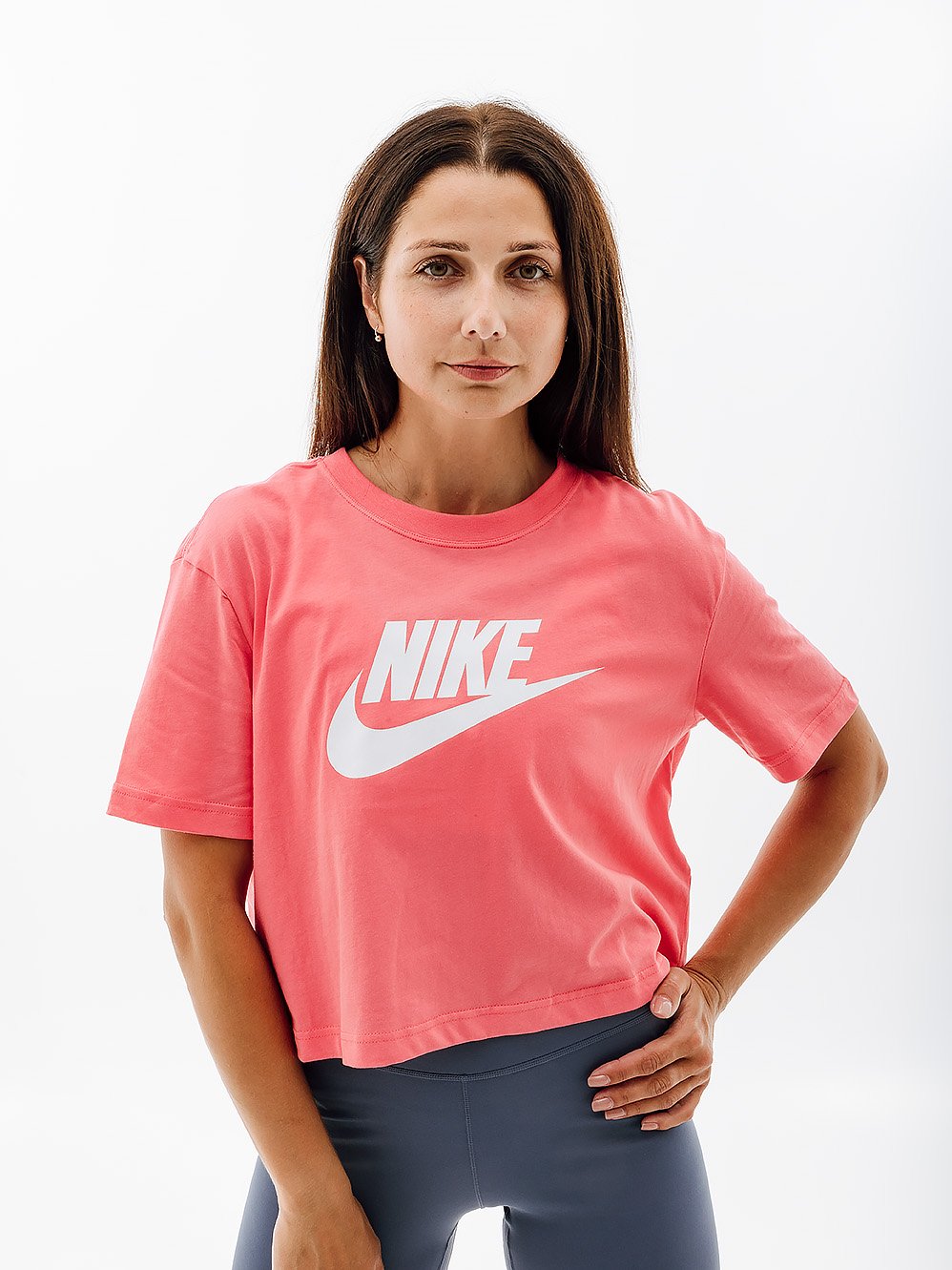 Футболка Nike W NSW TEE ESSNTL CRP ICN FTR L, фото №1