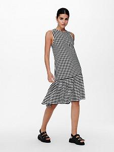 Сукня ONLFIONA LIFE S/L DRESS JRS 15230776 Bright White- ONLY Чорний S synthetic.ua - Фото 1