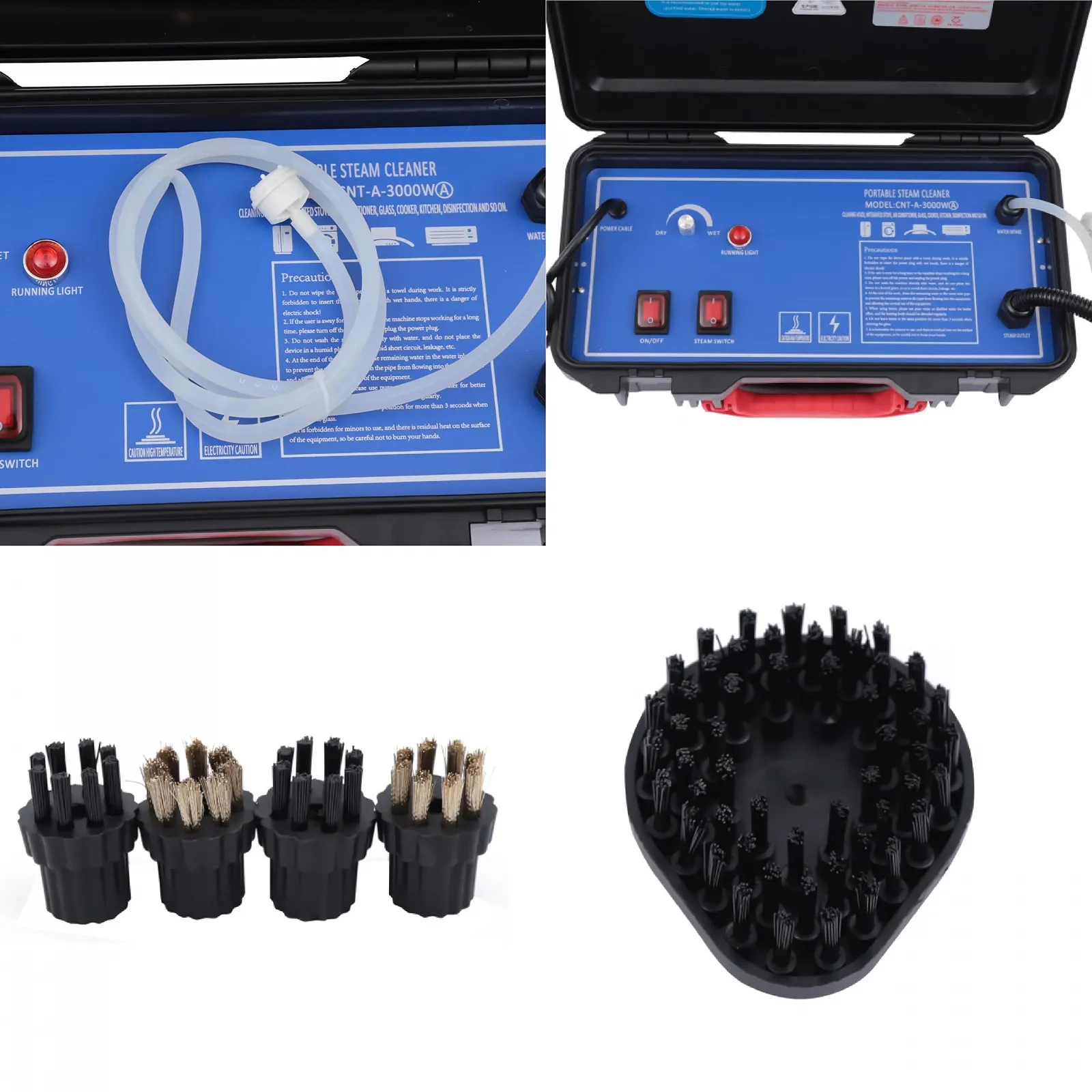 Пароочисник Steam Cleaner 3 кВт ручний портативний 3 режими 2-3.5 бар для плитки та підлоги, фото №3