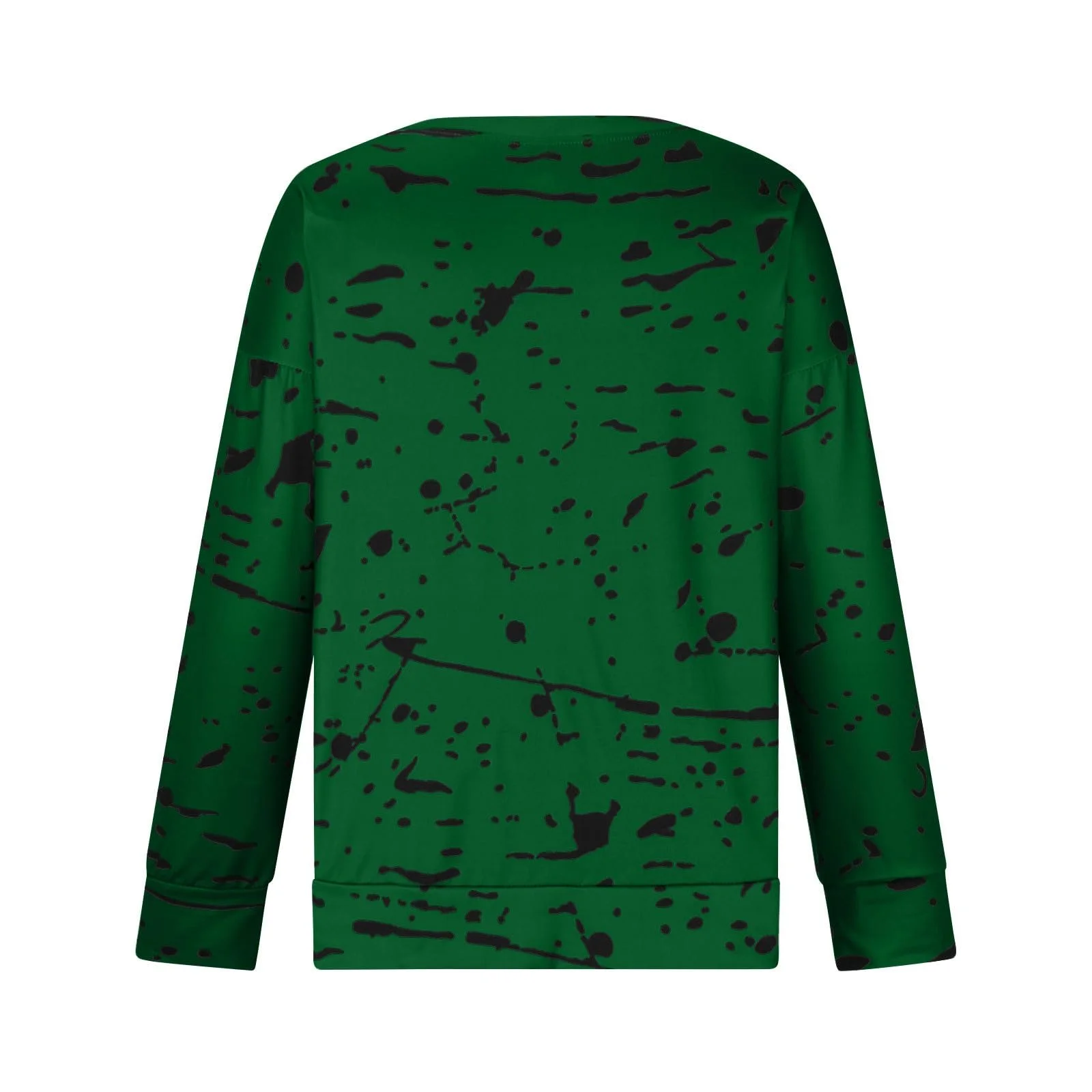 Свитшот Женский Топ Пуловер Осенний Ограниченное Предложение Лонгслив Теплый Круглый вырез Свободный Граффити С принтом Лонгслив Футболка, фото №5