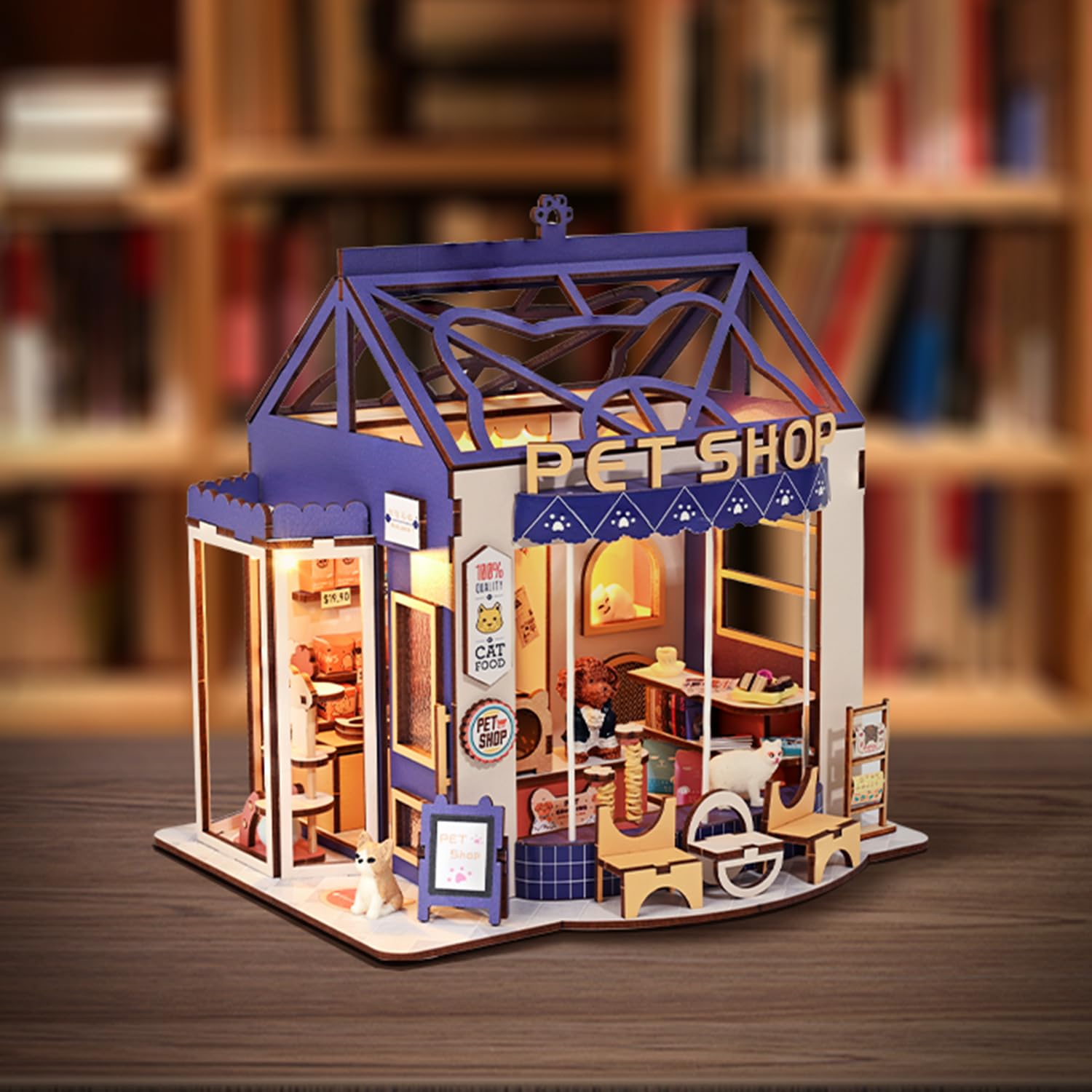 Набор AONGAN DIY Miniature Street View Pet House, фото №4