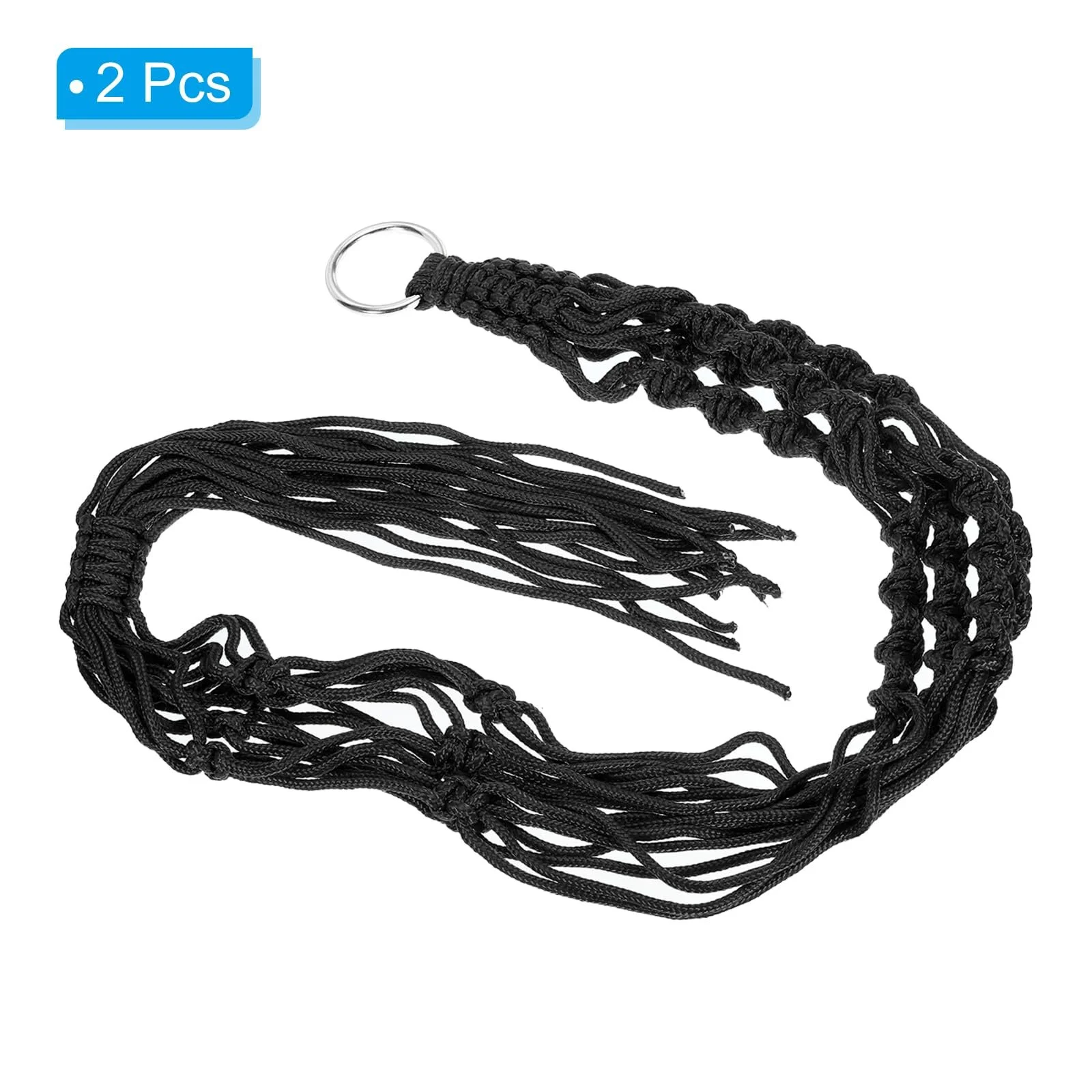 Підвісні полиці для рослин PATIKIL Набір з 2 шт. Макраме з дерев'яною основою Чорні, фото №3 Підвісні полиці для рослин PATIKIL Набір з 2 шт. Макраме з дерев'яною основою Чорні, фото №3