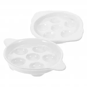 Набор форм для запекания улиток 2 шт. керамические с отверстиями и ручками - Фото 1