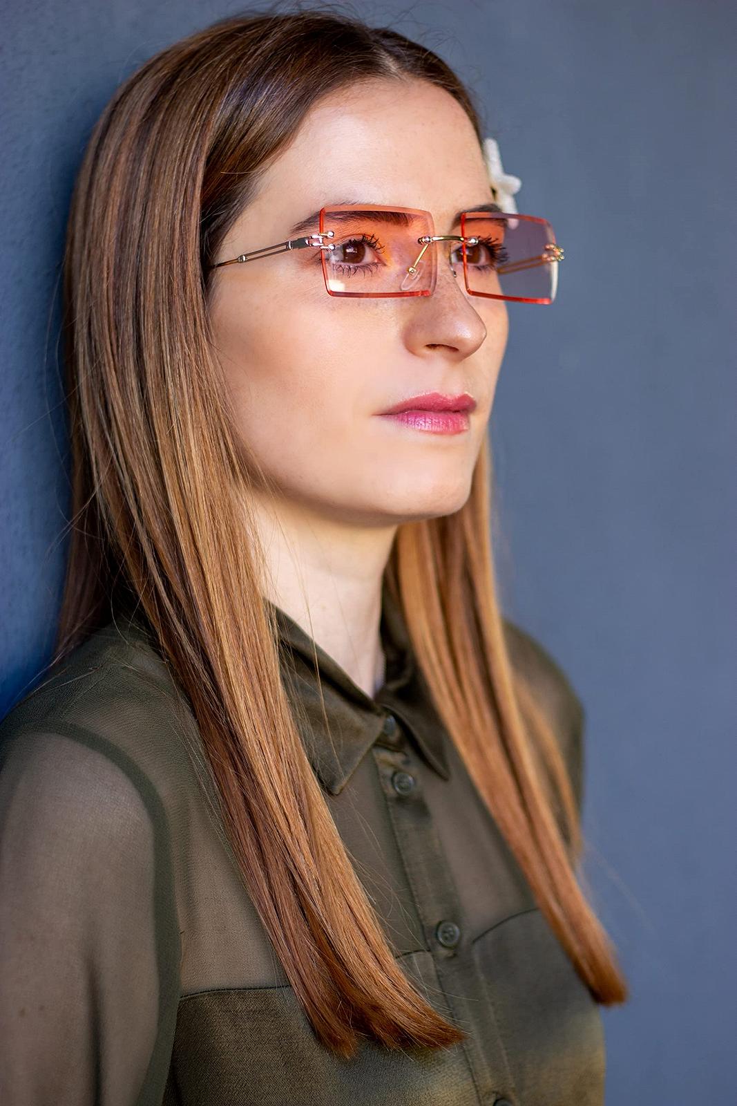 Сонцезахисні окуляри Жіночі Прямокутні Без оправи Квадратні tigratigro, фото №5 Сонцезахисні окуляри Жіночі Прямокутні Без оправи Квадратні tigratigro, фото №5