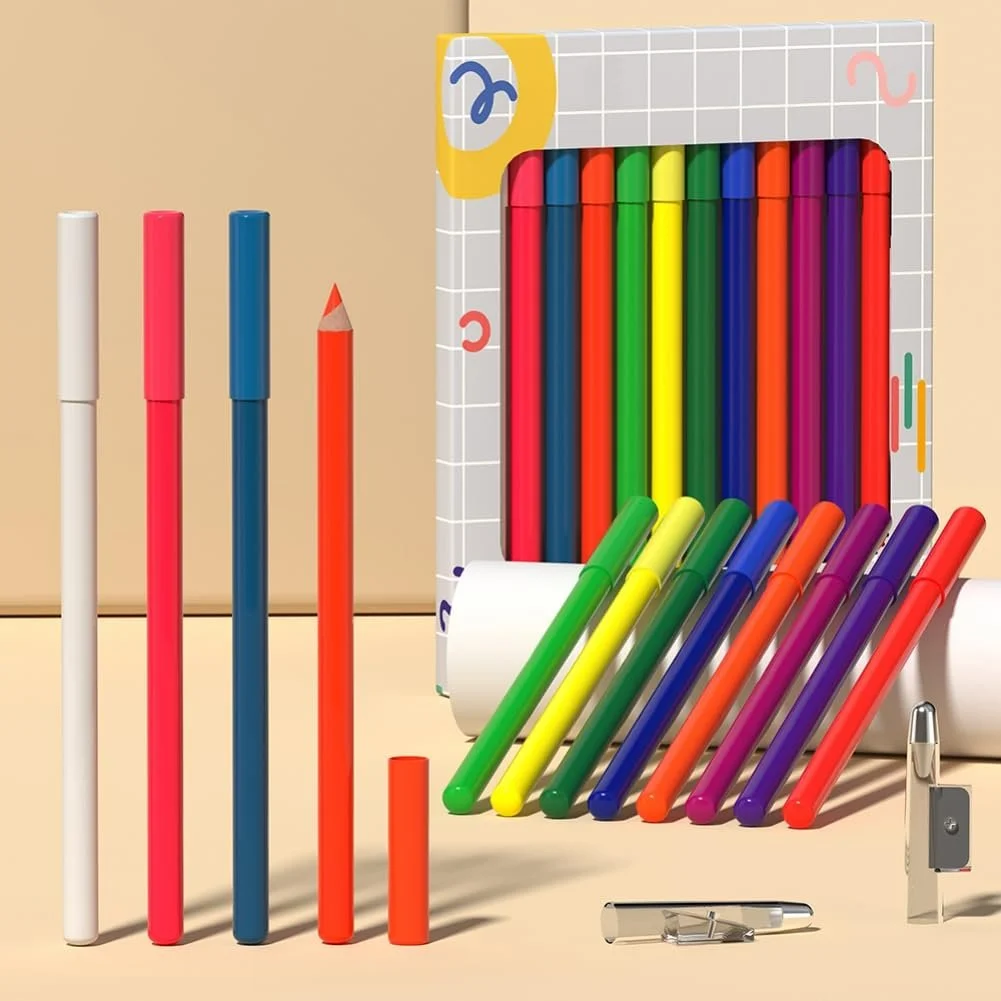 Карандаш Ofanyia UV Glow Neon, 12 цветов, матовая, цветная, Водостойкий, долговечная, радужная, для макияжа глаз, для женщин и девушек (UV Glow Set), фото №7