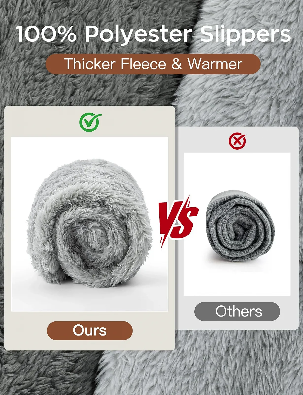 Теплі панчохи вище колін Becellen, Плюшеві, фото №3