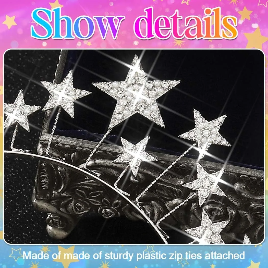 Обруч для волосся зі світлодіодною короною Zoestar, фото №6