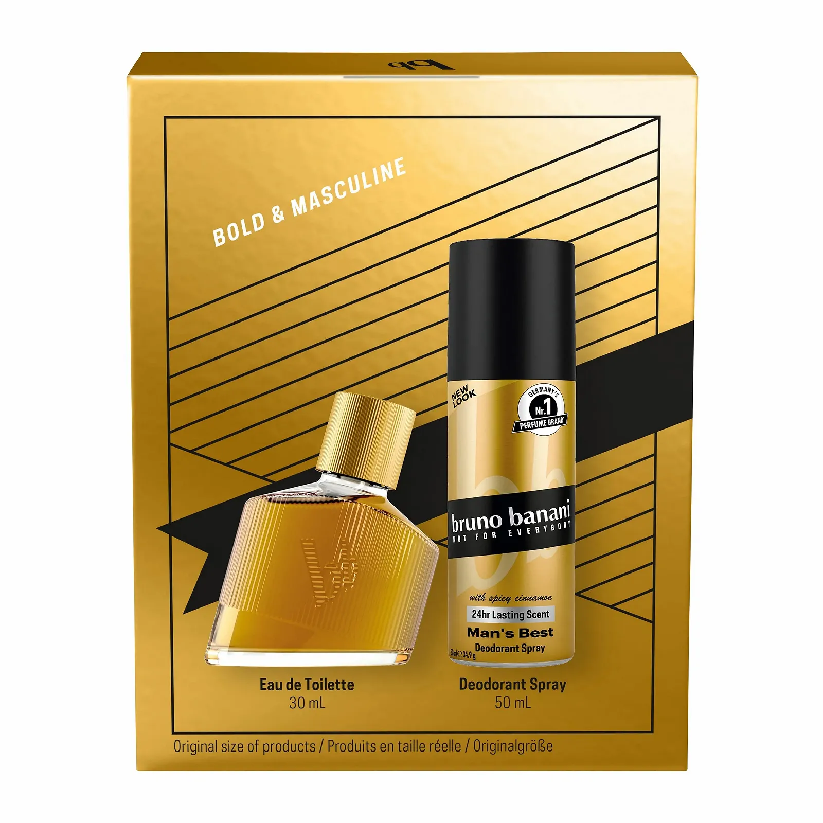 Туалетна вода bruno banani Man's Best 30 мл + Дезодорант-спрей для тіла 50 мл, фото №2