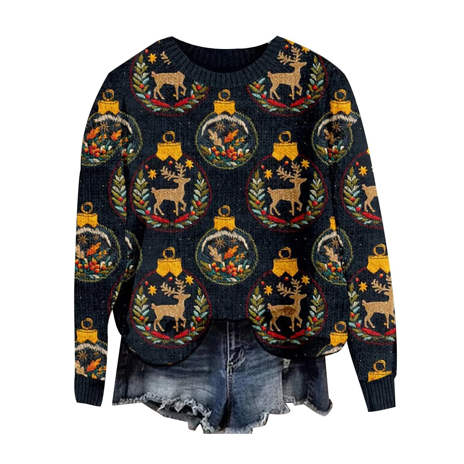 Женский Пуловер Фиолетовый, фото №1