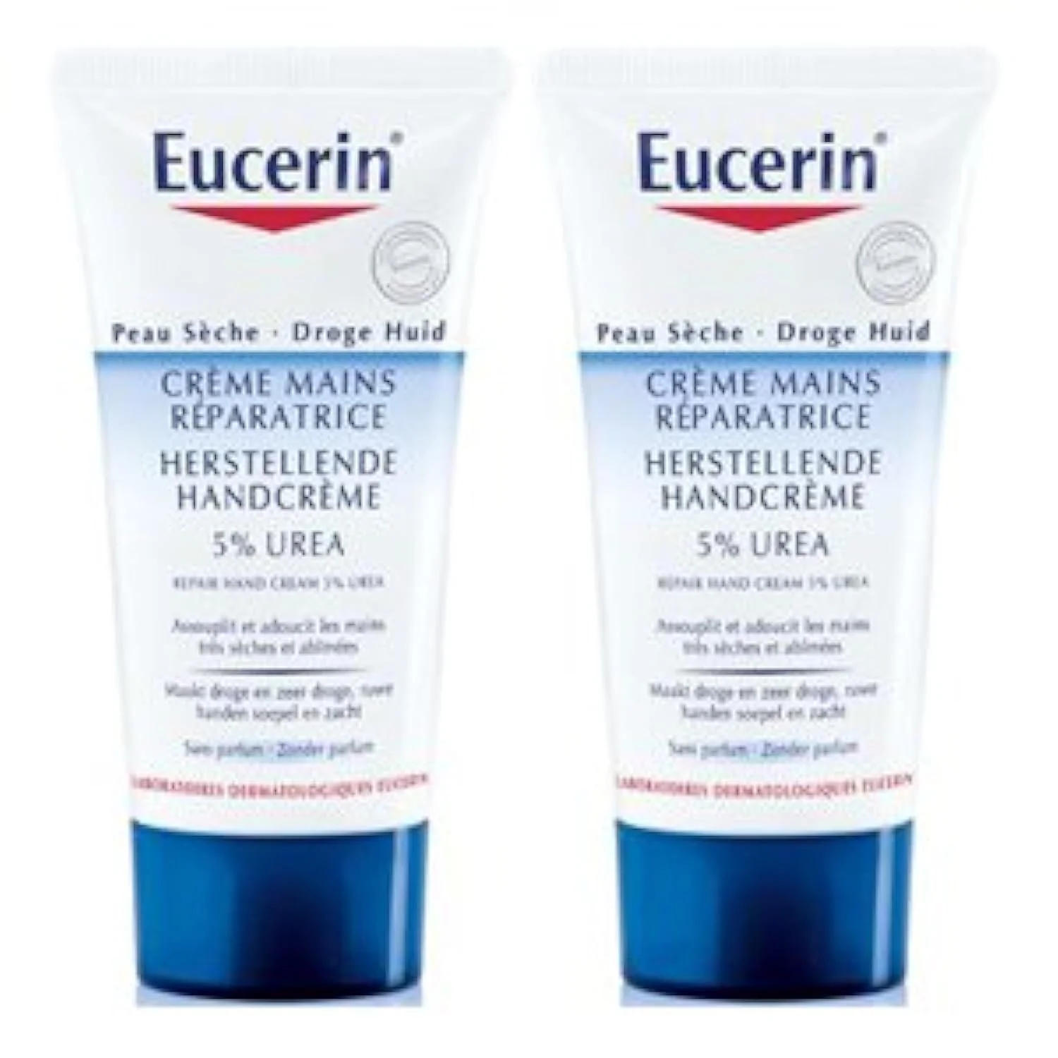 Крем для рук Eucerin Repairing 5% Urea, 2 x 75 мл, фото №4