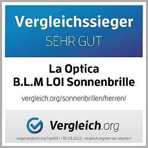 Унісекс сонцезахисні окуляри La Optica UV400 CAT 3 CE з мішечком для окулярів і тканиною для чищення synthetic.ua - Фото 1