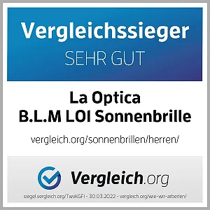 Унісекс сонцезахисні окуляри La Optica UV400 CAT 3 CE з мішечком для окулярів і тканиною для чищення synthetic.ua - Фото 1