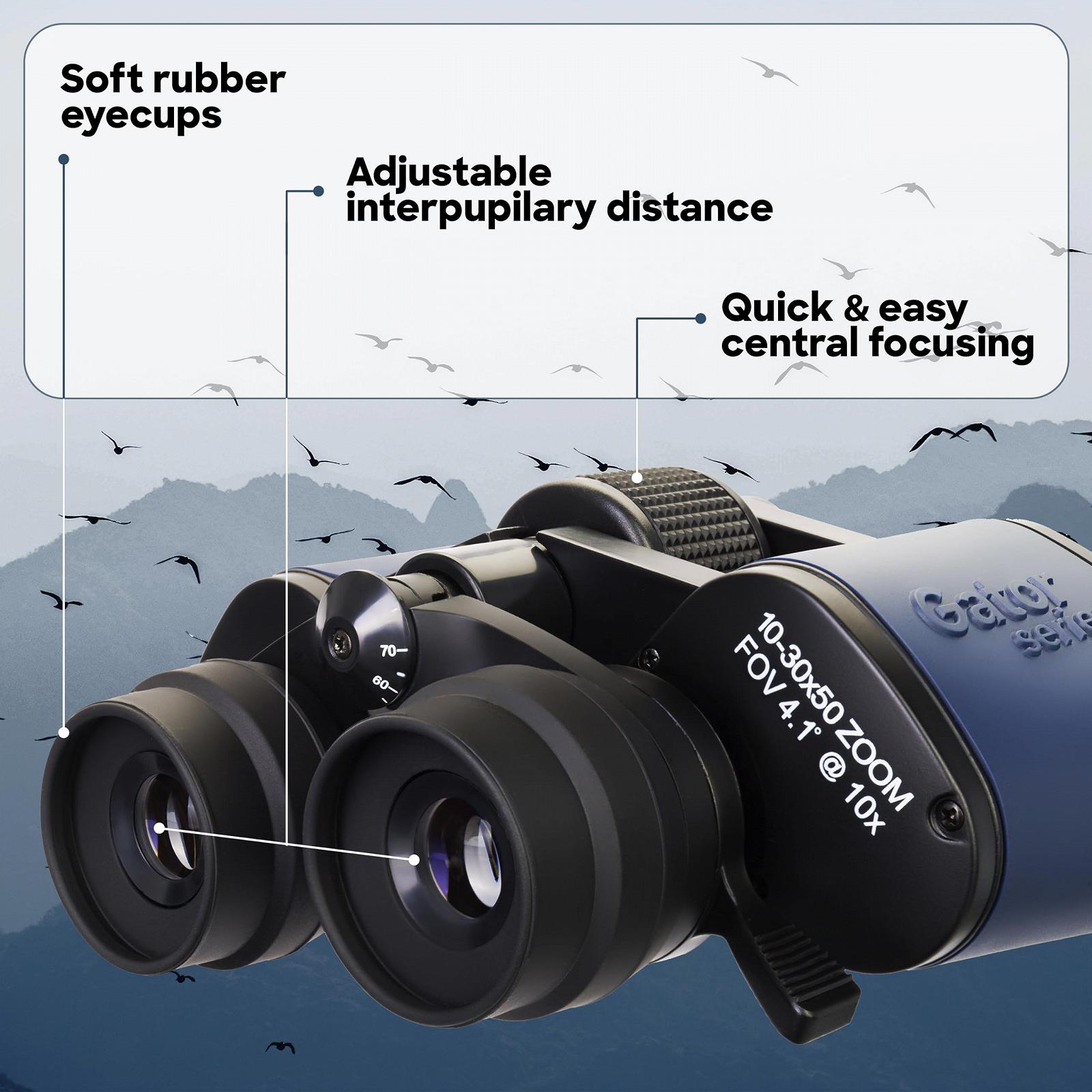 Бінокль Discovery Gator 10-30x50, фото №4