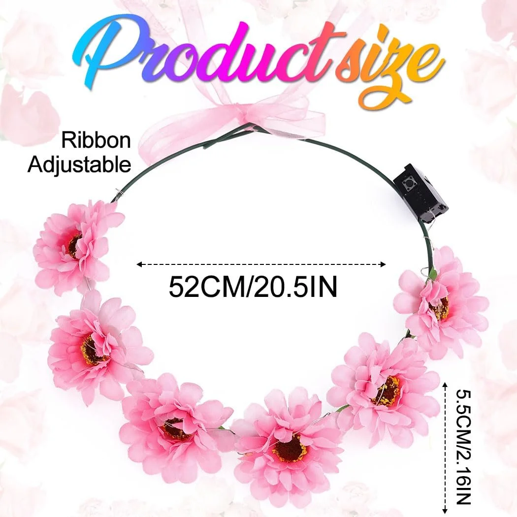 Вінок для волосся з LED підсвічуванням Zoestar, фото №4