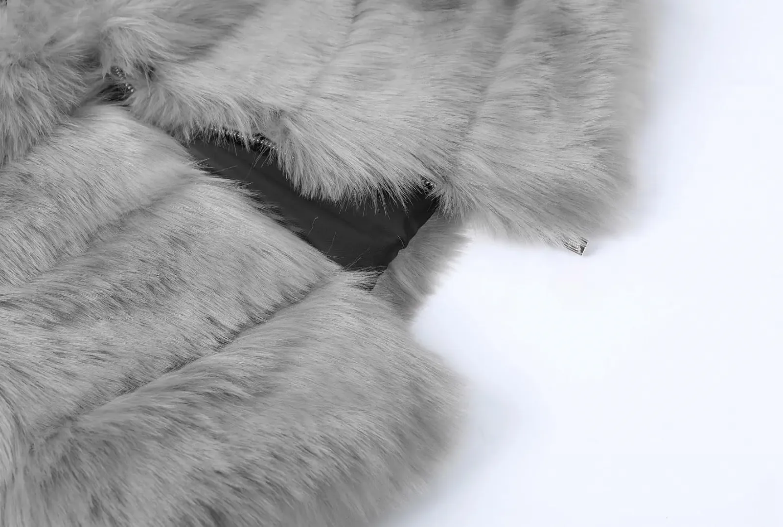 Пальто из искусственного меха Claofoc Женская зимняя, фото №4