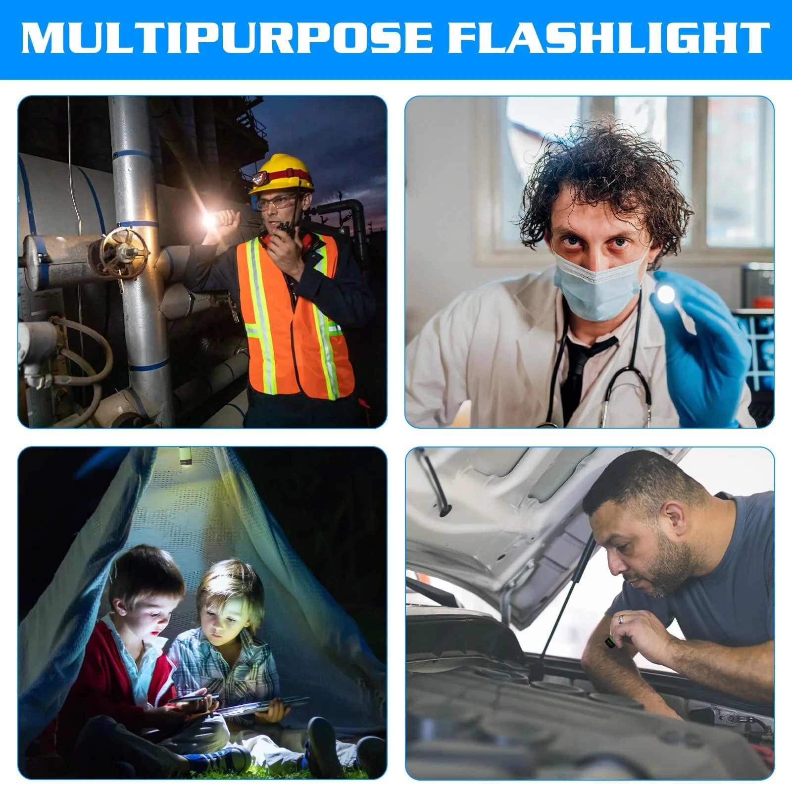 Міні LED Ліхтарик Кишеньковий 0.5W, Набір 8 штук, фото №7