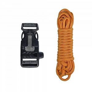 Набір для виготовлення браслета виживання Paracord з кресалом/свистком, 20 дюймів, золотий - Фото 1