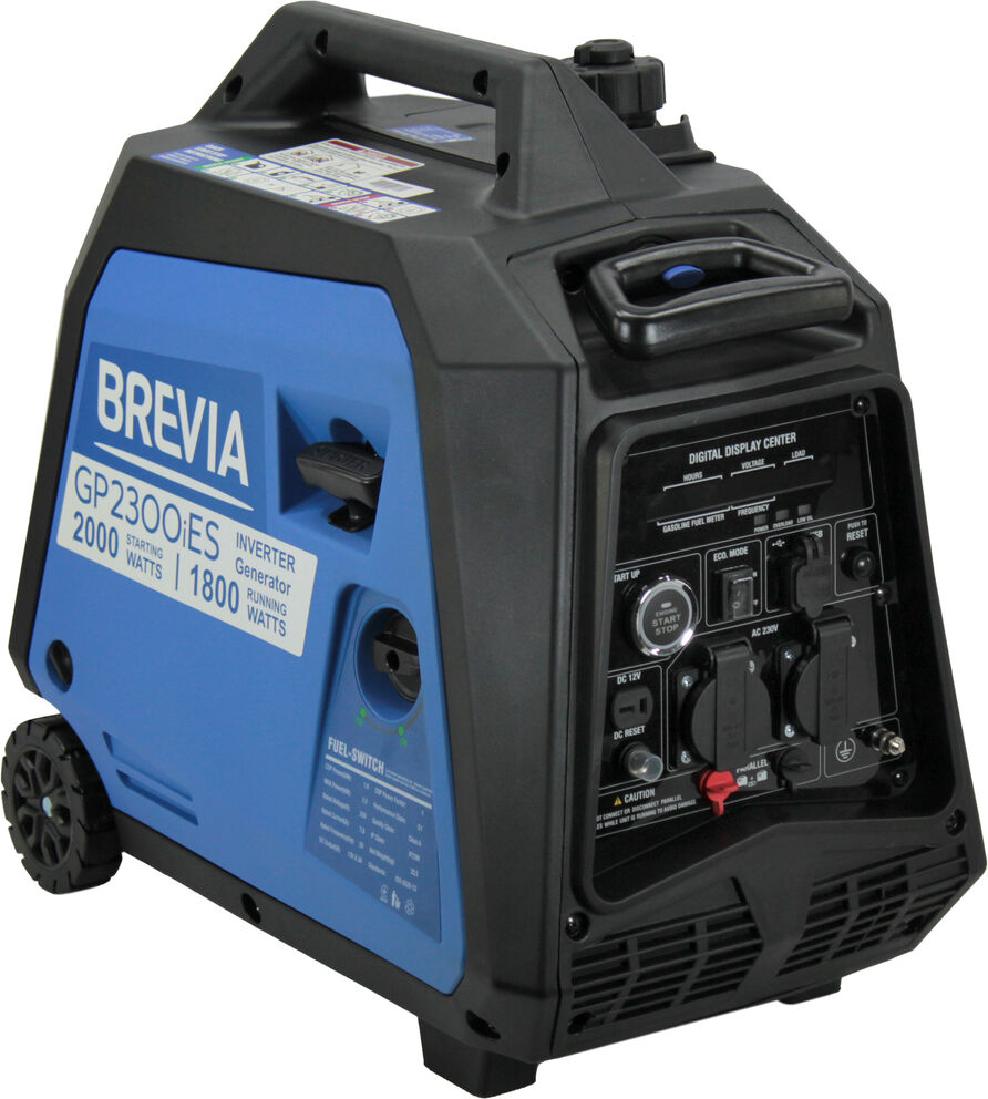 Генератор бензиновий 2.0кВт Brevia ном 1.8кВт, інверторний електростартер GP2300iES, фото №1