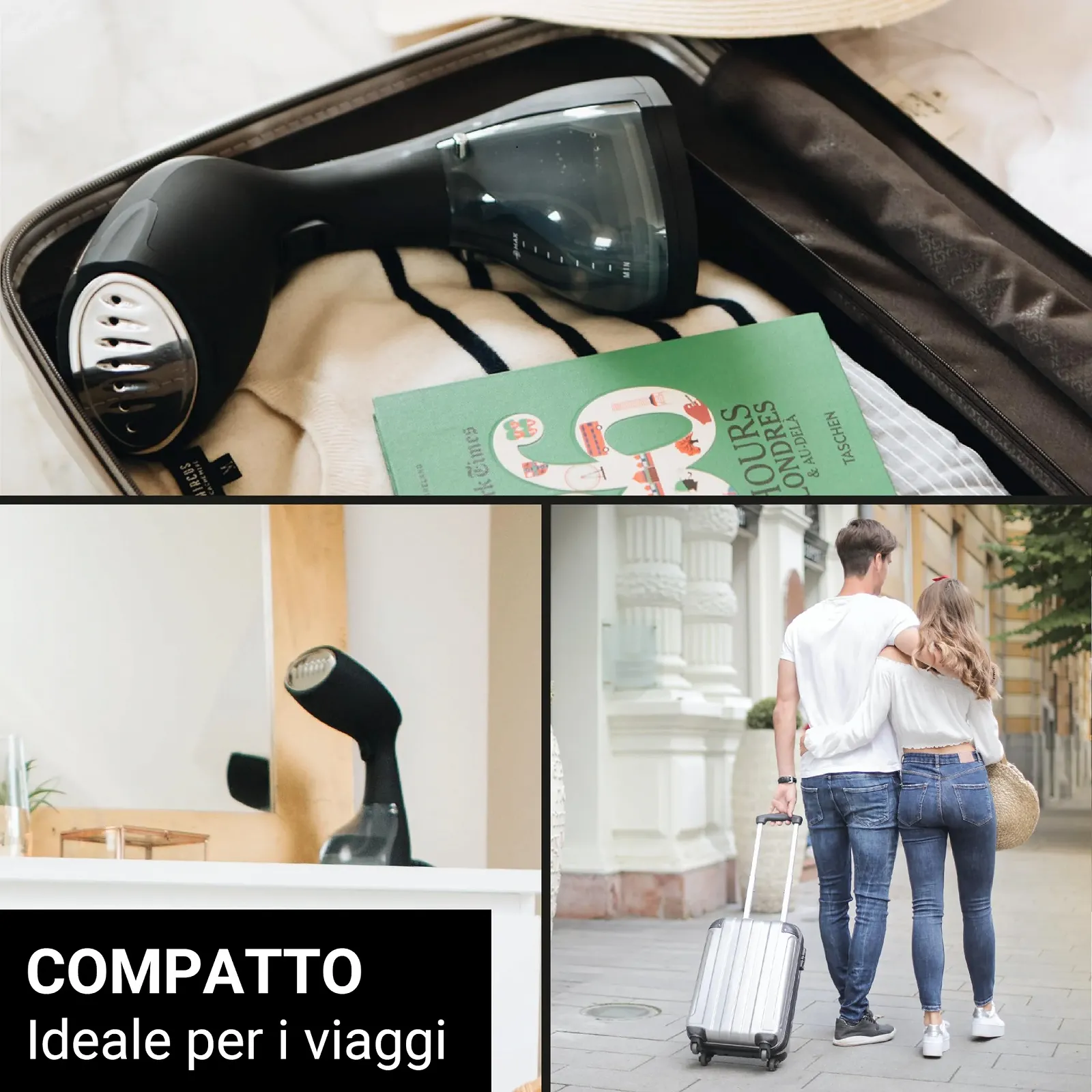 Дорожный отпариватель SteamOne S-Travel 1400 Вт Черный, фото №4