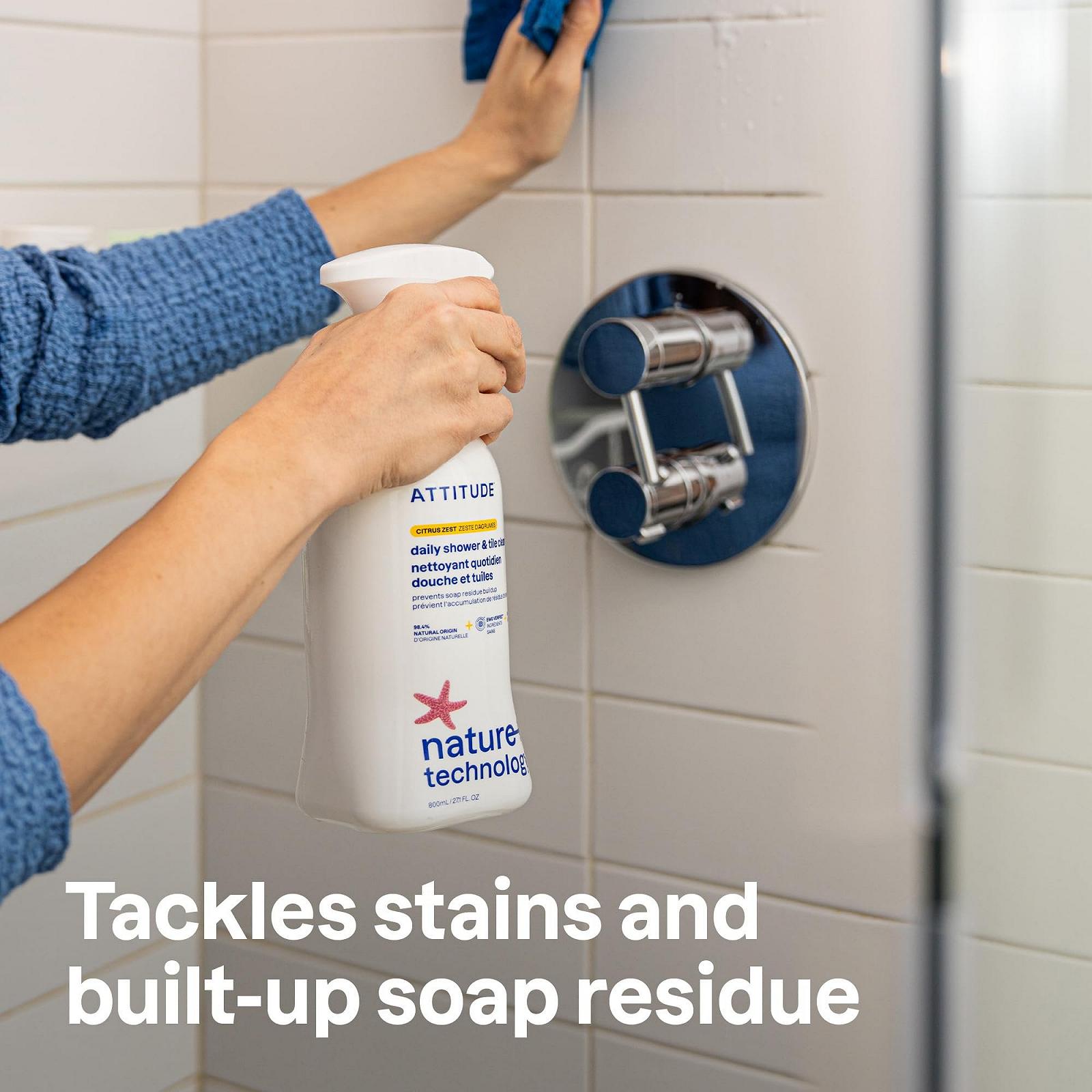 Засіб для чищення душу Attitude Daily Shower Cleaner 800 мл, фото №2