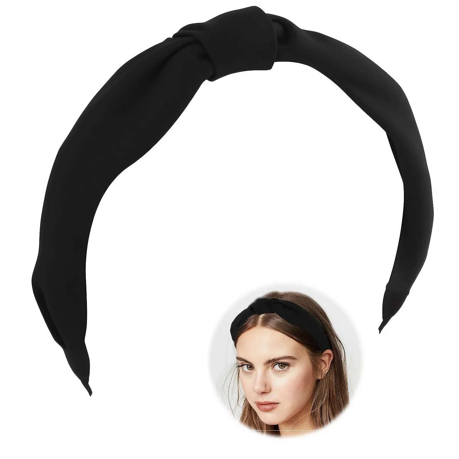 Обруч на голову с узлом, фото №7