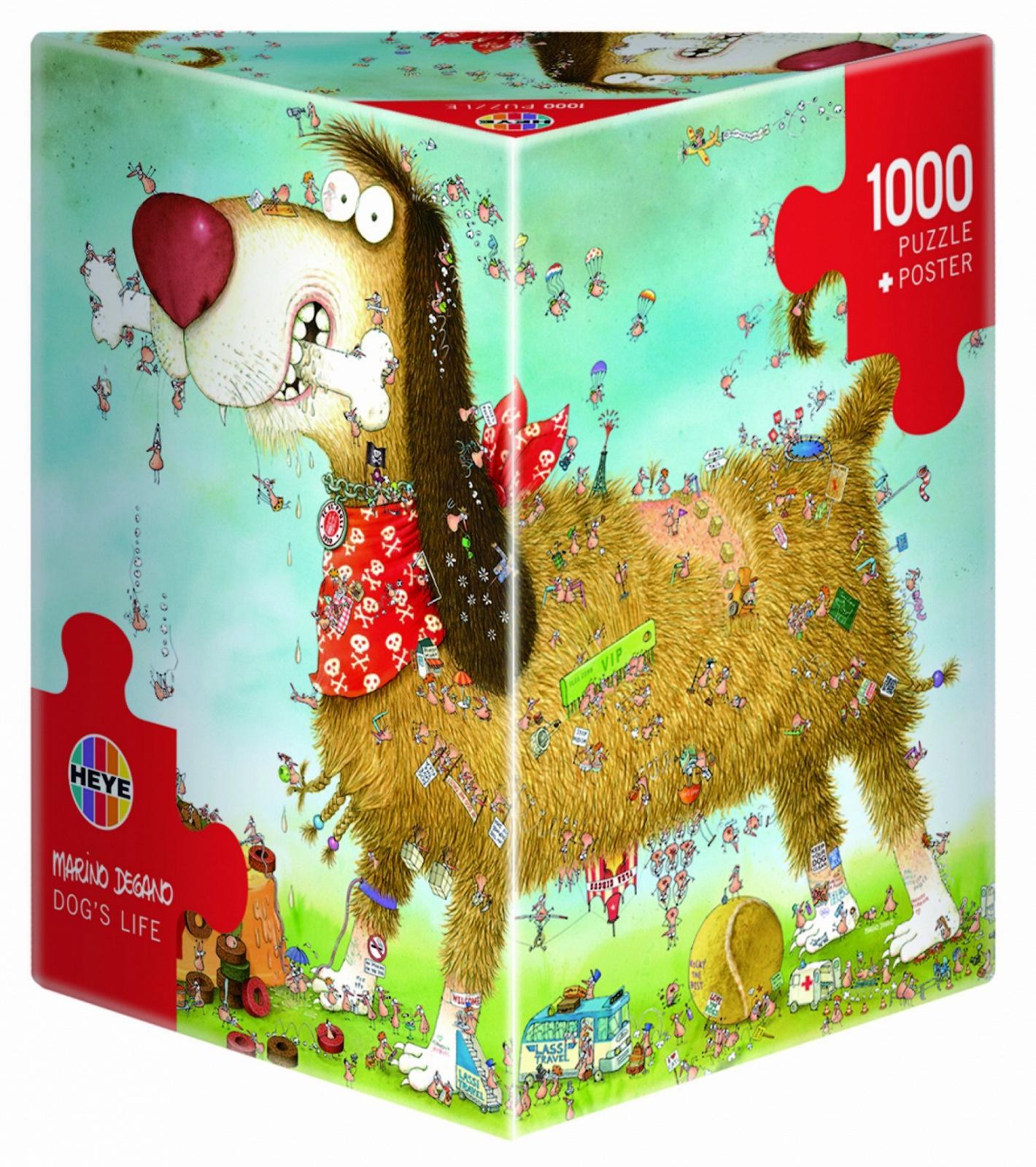 Пазл KV&H Verlag Degano Dog's Life 1000 деталей 294915 Зеленый, фото №3