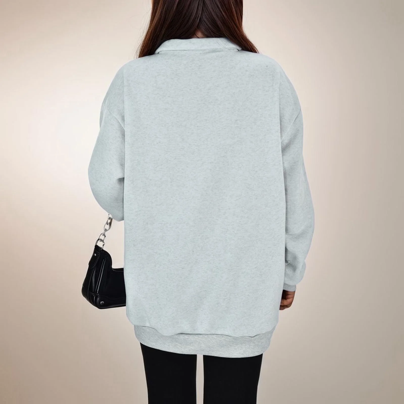 Женская плюшевая кофта Vhersily Tagesblitz большого размера, флисовая зимняя теплая толстовка, зимний пуловер, флисовая толстовка с круглым вырезом, плюшевый мишка, пуловер шерпа, куртка, фото №3