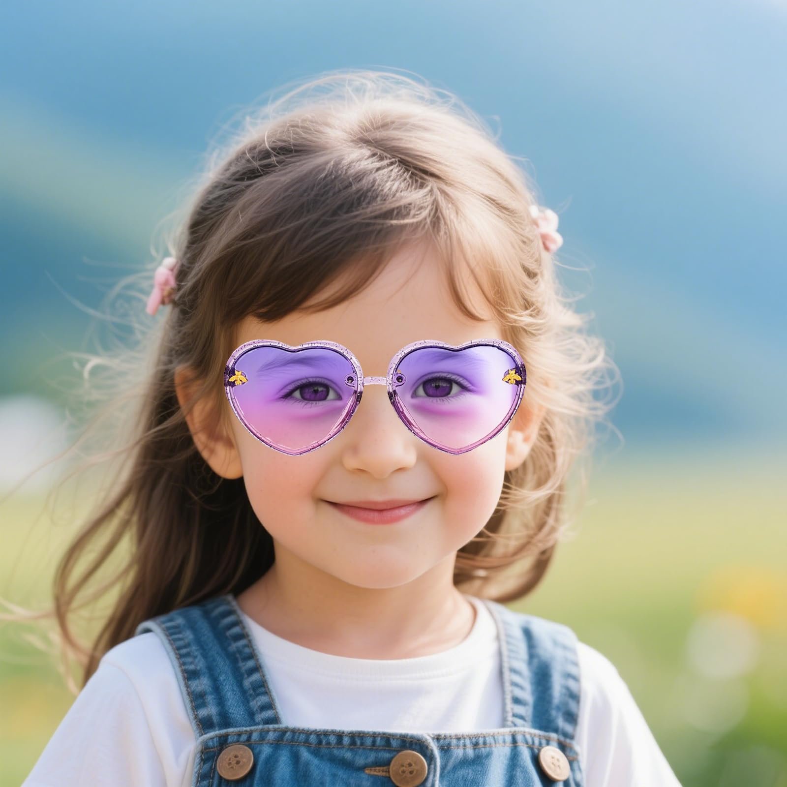 Сонцезахисні окуляри Bvxchg Дитячі у формі серця, 2 шт, фото №3
