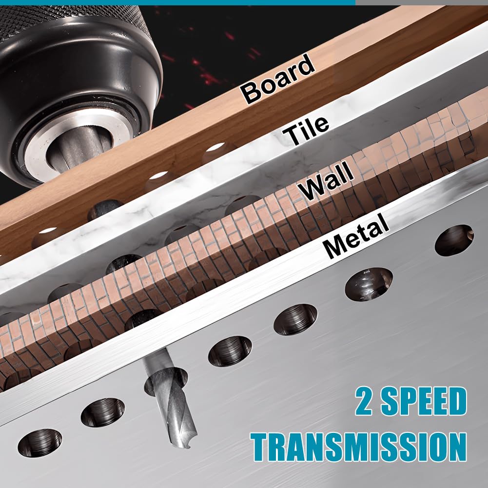 Аккумуляторная Дрель Совместимая с Makita 120 Нм Бесщеточная С Ручкой, Светодиодная подсветка, 2 скорости (Без батареи), фото №5 Аккумуляторная Дрель Совместимая с Makita 120 Нм Бесщеточная С Ручкой, Светодиодная подсветка, 2 скорости (Без батареи), фото №5