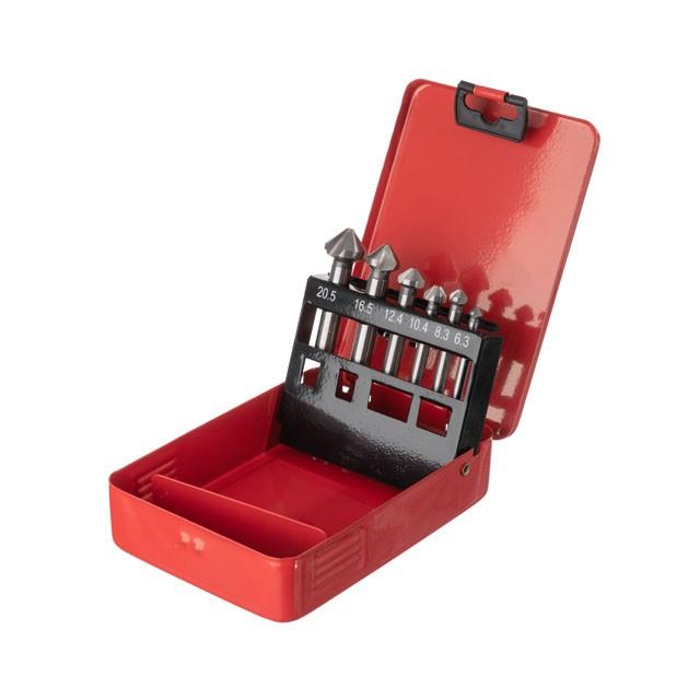 Набір зенкерів 6.3-20.5 мм 6 шт Intertool SD-5006, фото №1