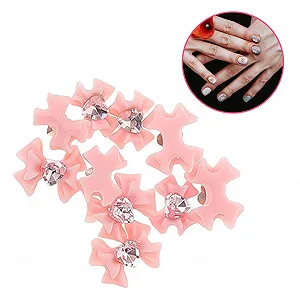 Украшения для ногтей Housoutil 40 шт, бантики, DIY украшения для ногтей, маникюрные украшения для украшения ногтей synthetic.ua - Фото 1