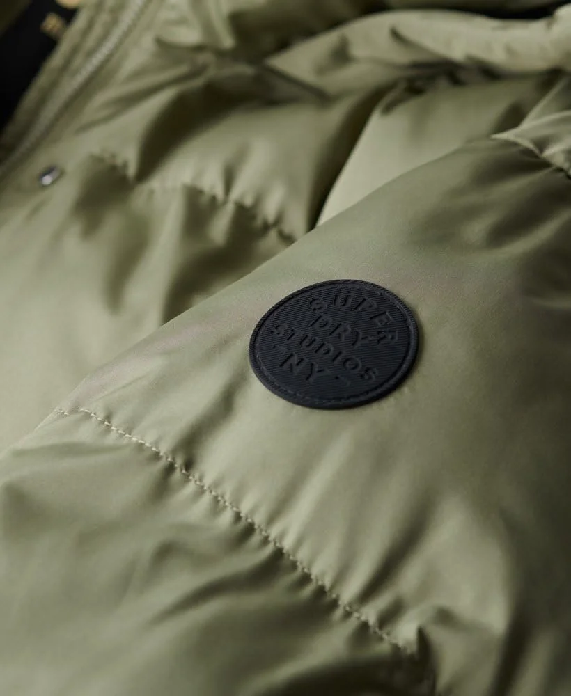 Пальто Superdry Longline Hooded Puffer, фото №4 Пальто Superdry Longline Hooded Puffer, фото №4