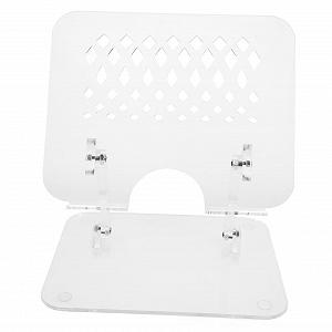 Подставка Тип Vaguelly Регулируемая по высоте для ноутбуков и планшетов Акриловая Прозрачная - Фото 1