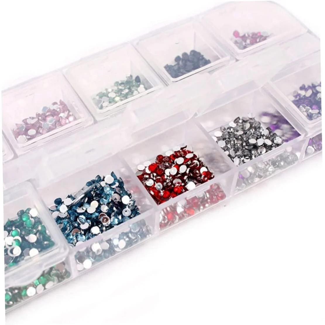 Набор страз для ногтей 3000 штук, 12 цветов, фото №6