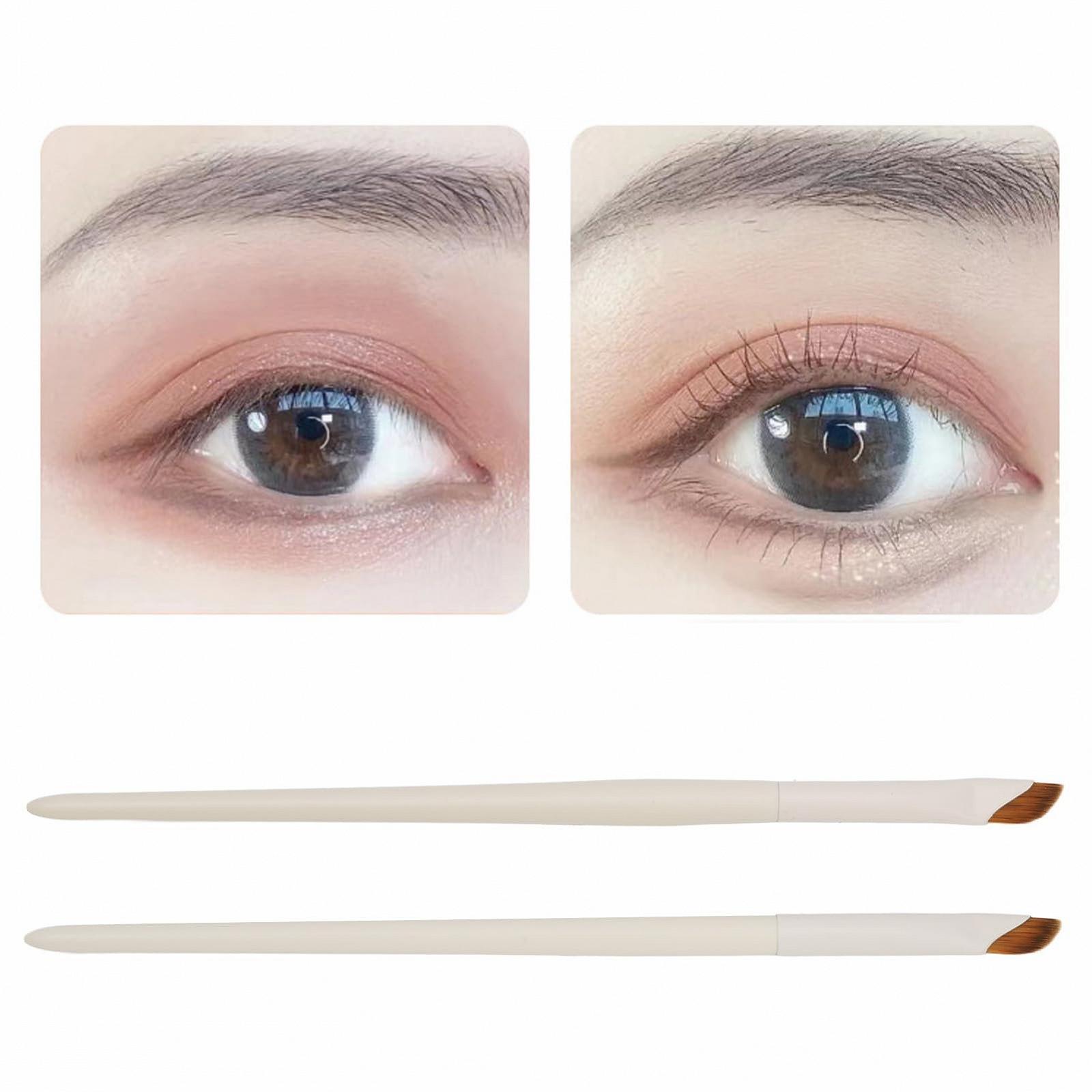 Набір професійних пензлів для макіяжу Eyeliner 2 шт. скошений ультратонкий, фото №2
