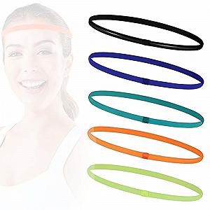 Набор из 5 эластичных повязок для волос для девочек. - Фото 1