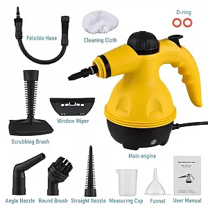 Пароочиститель Handheld 1200 W 350 ml 3.0 bar 11 аксессуаров цена на synthetic.ua - Фото 1 Пароочиститель Handheld 1200 W 350 ml 3.0 bar 11 аксессуаров synthetic.ua - Фото 1