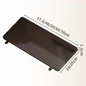 Расширяющая платформа для стола Nizer, эргономичная, без сверления, для ноутбука, изогнутая, черная, 60x20x1.2 см synthetic.ua - Фото 1