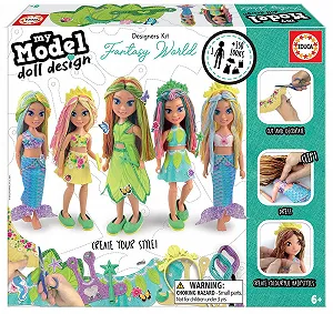 Кукла Educa My Model 19169 Fantasy Doll DIY Craft Set для детей от 6 лет - Фото 1