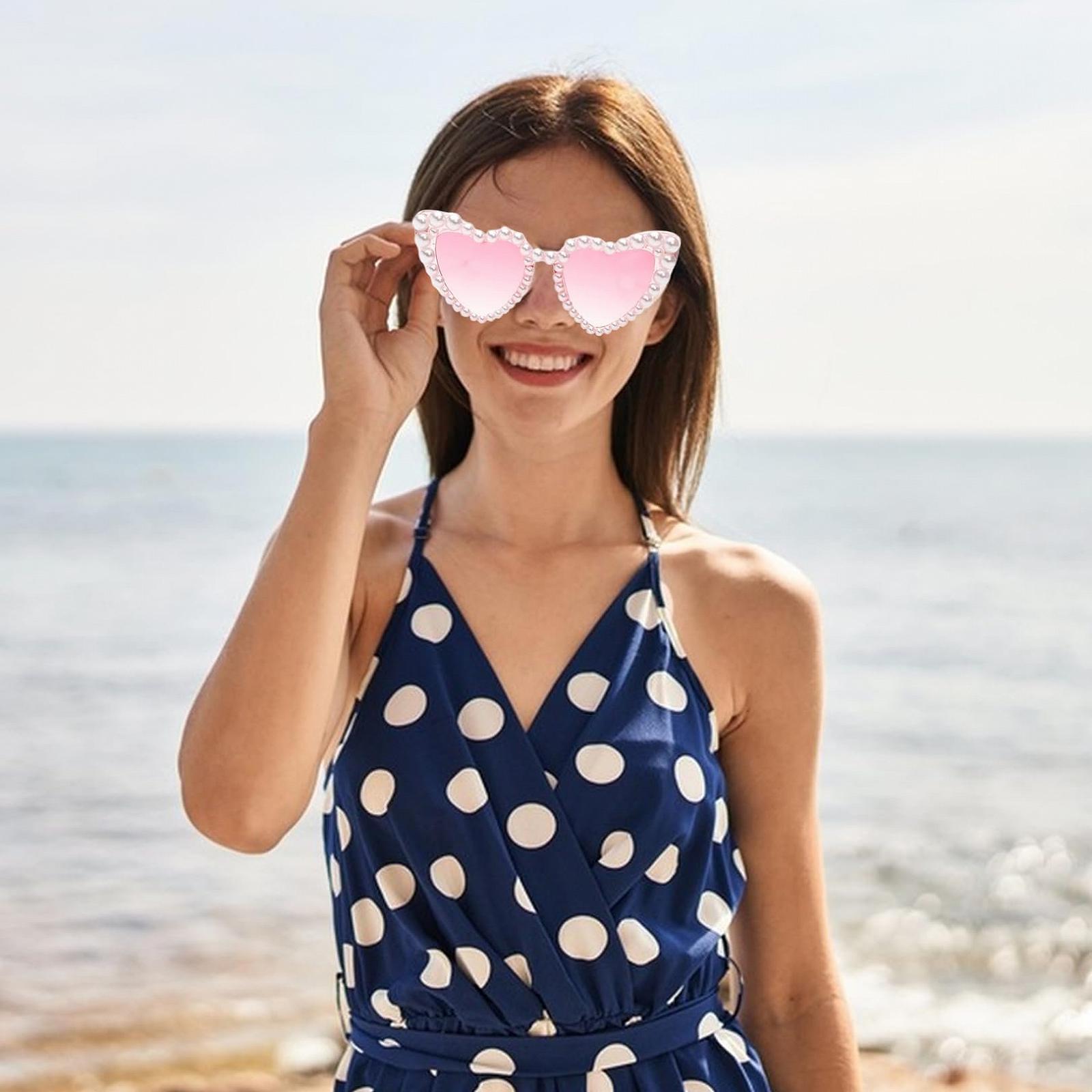 Солнцезащитные очки Сердце Белое, фото №6