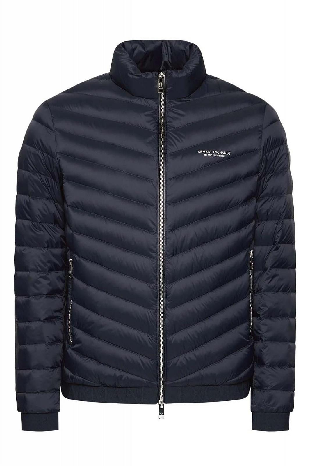 Куртка Armani Exchange Men's Quilted Milano/New York Logo Zip-Up Down Alternative Coat, фото №2