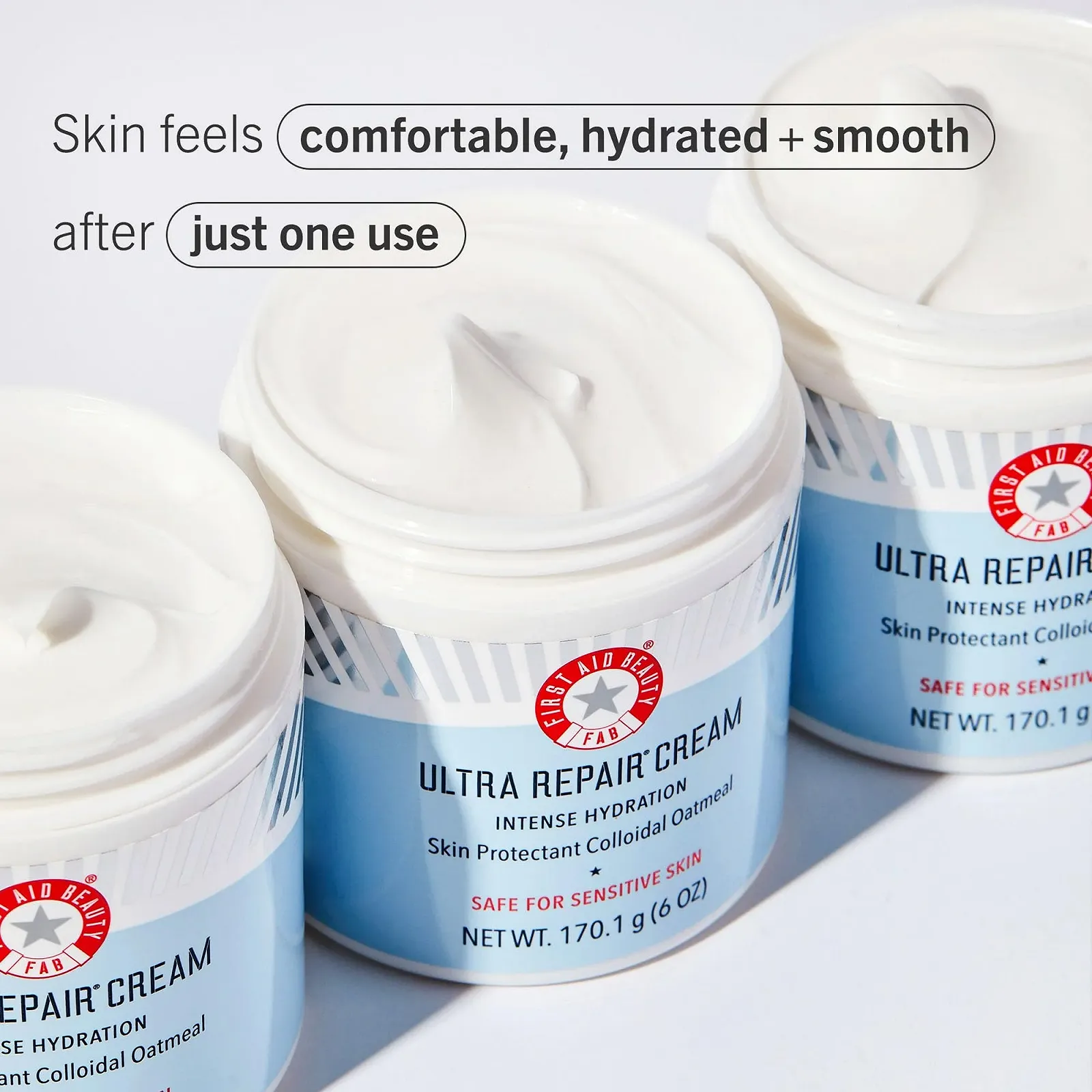 Набір First Aid Beauty Ultra Repair Cream + Pure Skin Cleanser зволожувальний 56.7 г + 56.7 г, фото №3 Набір First Aid Beauty Ultra Repair Cream + Pure Skin Cleanser зволожувальний 56.7 г + 56.7 г, фото №3