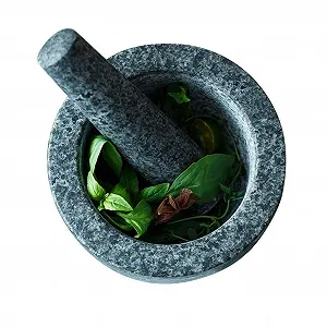 Гранітна ступка і товкачик - Фото 1