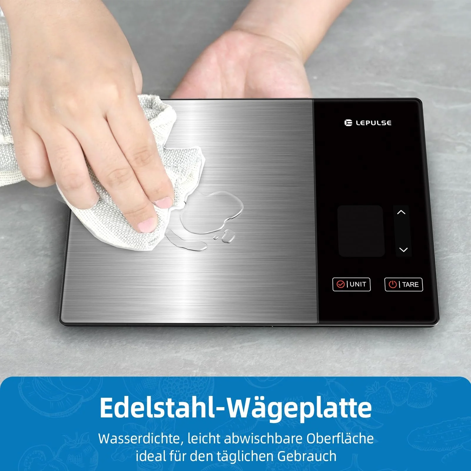 Кухонні ваги Lepulse Nutrition Scale 5 kg з TFT-дисплеєм та аналізом поживних речовин, фото №7 Кухонні ваги Lepulse Nutrition Scale 5 kg з TFT-дисплеєм та аналізом поживних речовин, фото №7