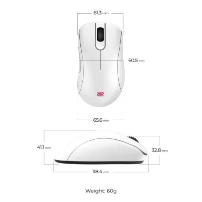 Мышка Zowie EC3-DW Wireless White (9H.N4WBE.A3E), фото №7 Мышка Zowie EC3-DW Wireless White (9H.N4WBE.A3E), фото №7