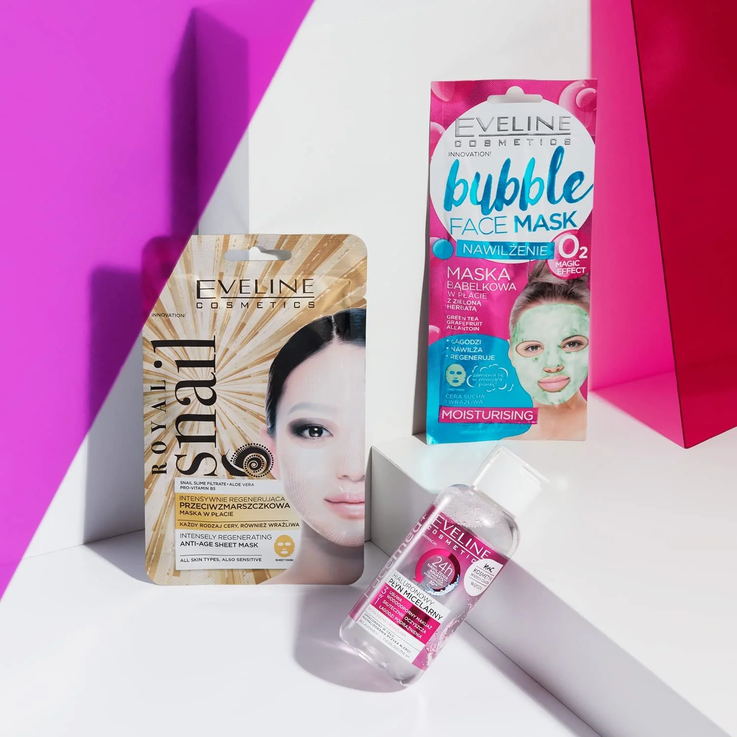 Тканинна маска Eveline Cosmetics Royal Snail Антивікова зі слизом равлика, фото №3