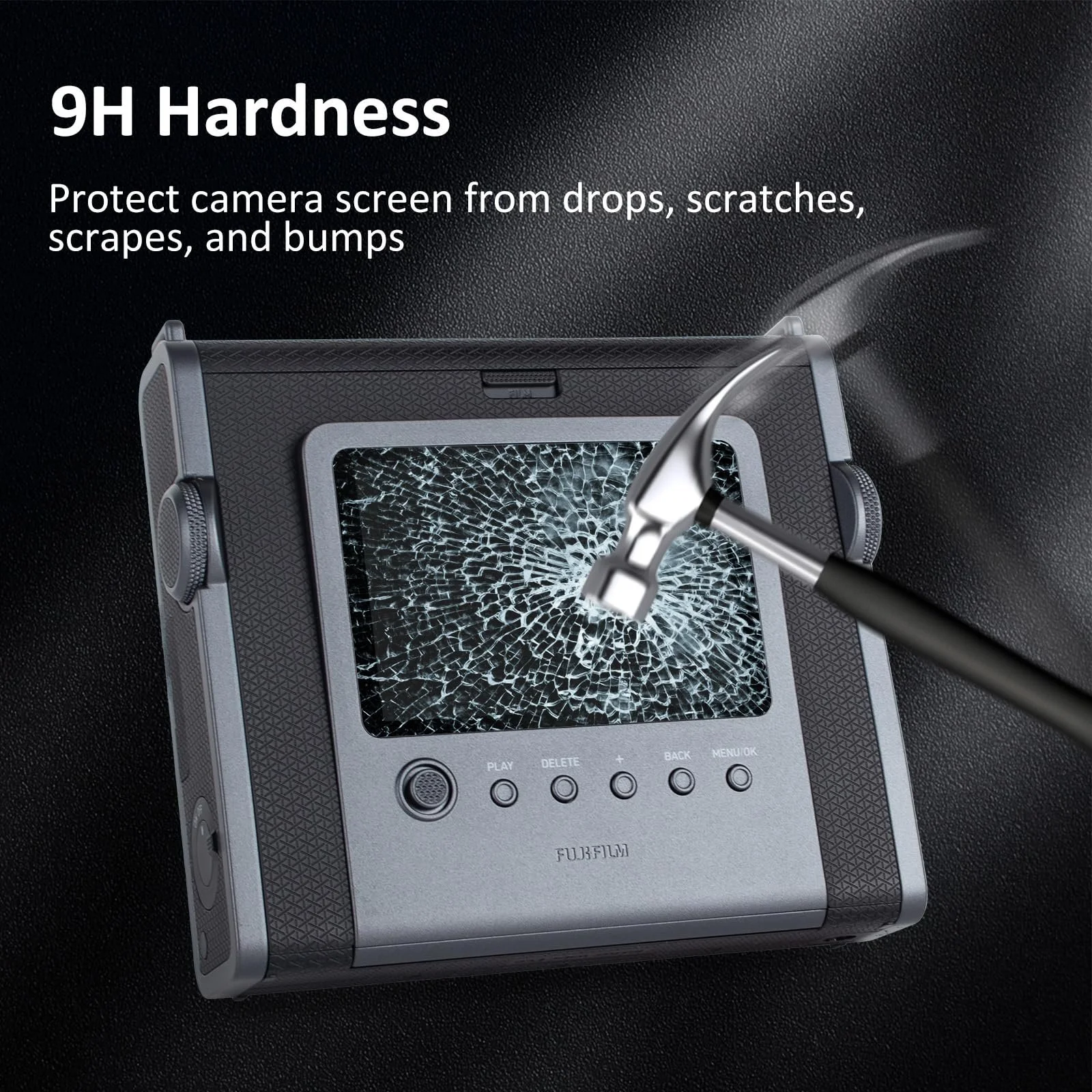 Защитное стекло kinokoo для Instax Wide EVO 0.25 mm 9H с пленкой для линзы 3 + 3 шт., фото №6