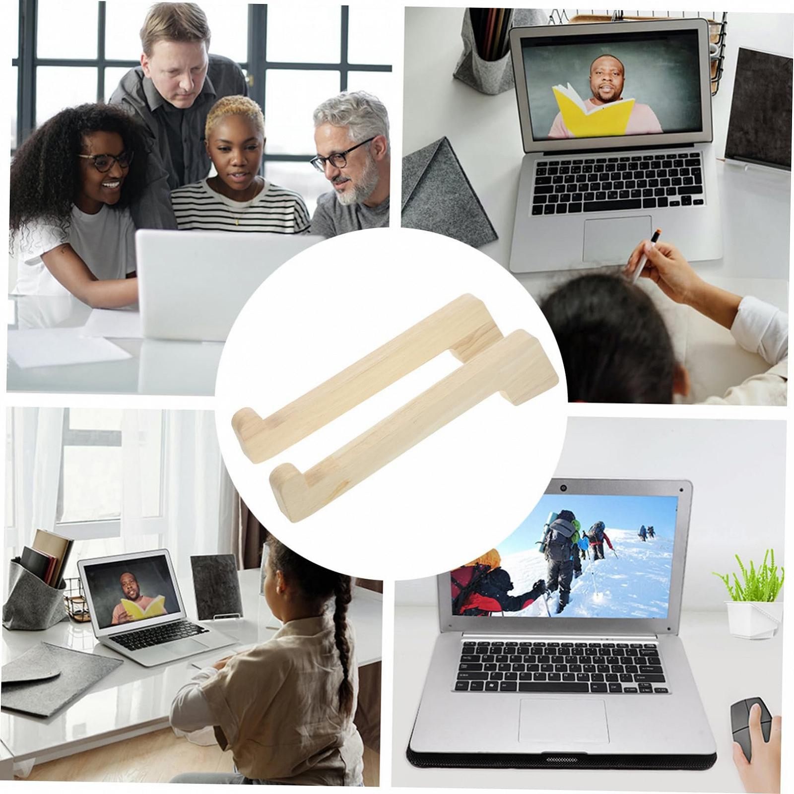 Підставка для ноутбука Деревʼяна Портативна Легка для столу 2 шт, фото №3 Підставка для ноутбука Деревʼяна Портативна Легка для столу 2 шт, фото №3