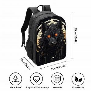 Ранец Wolf FPAKAKIIE для девочек-подростков, школьный рюкзак, ранец для начальной школы, детская школьная сумка, повседневный рюкзак, 40x28x16 см synthetic.ua - Фото 1