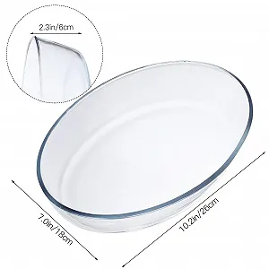 Форма для запекания Cabilock Большая Жаропрочная Стеклянная Антипригарная для духовки и микроволновой печи synthetic.ua - Фото 1